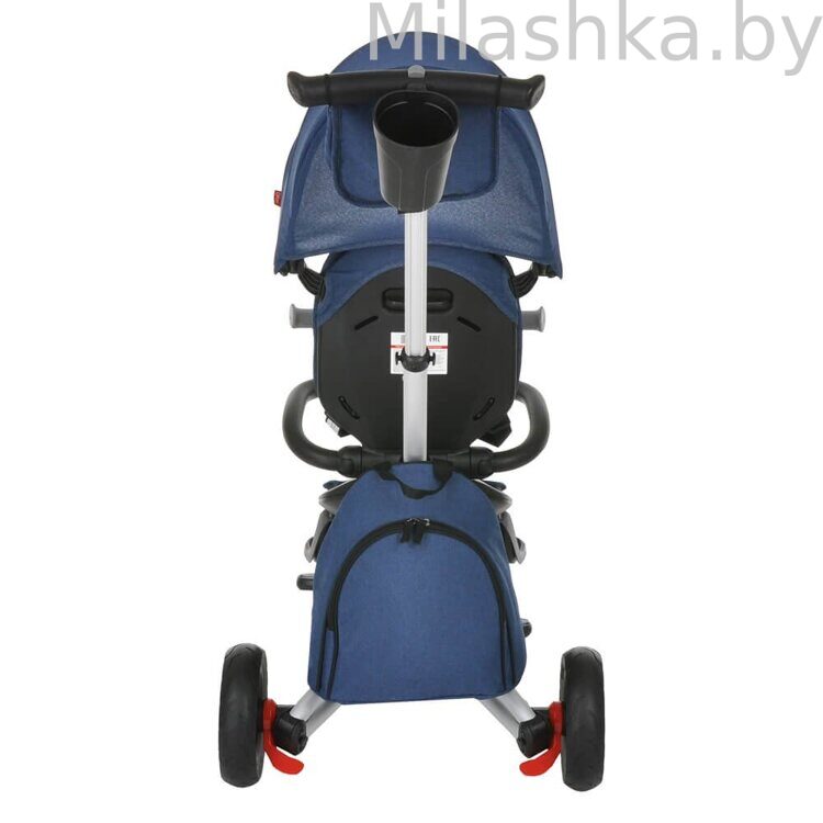 Детский складной велосипед трехколесный QPlay NOVA + Blue/Синий