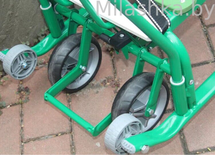 Санки детские Ника Тимка 5 Универсал с колесами Т5У/З2 (цвет зеленый)
