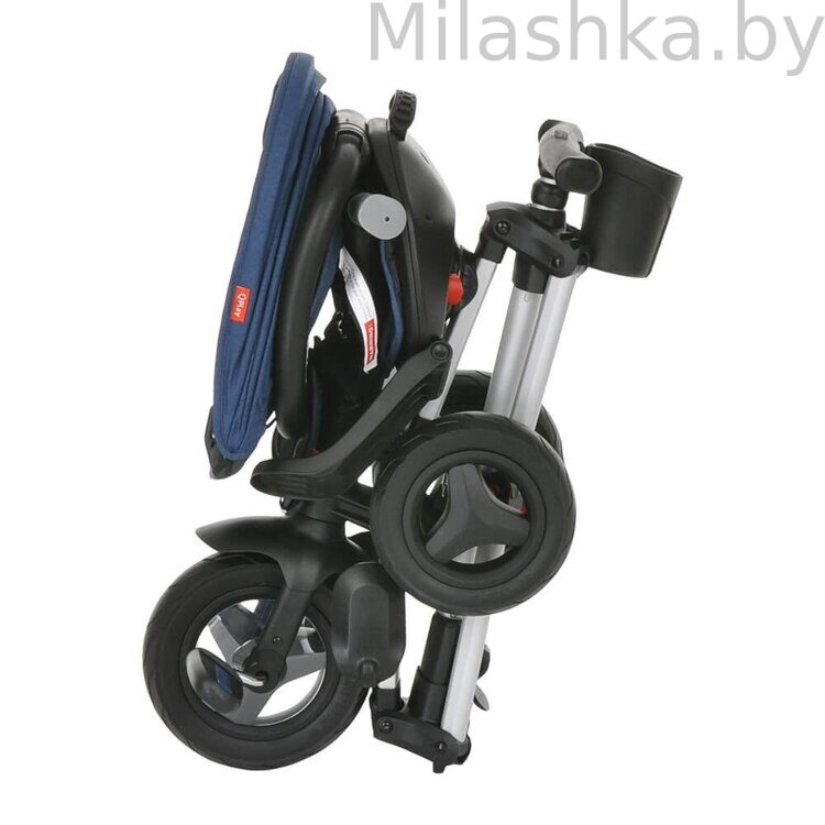 Детский складной велосипед трехколесный QPlay NOVA + Blue/Синий