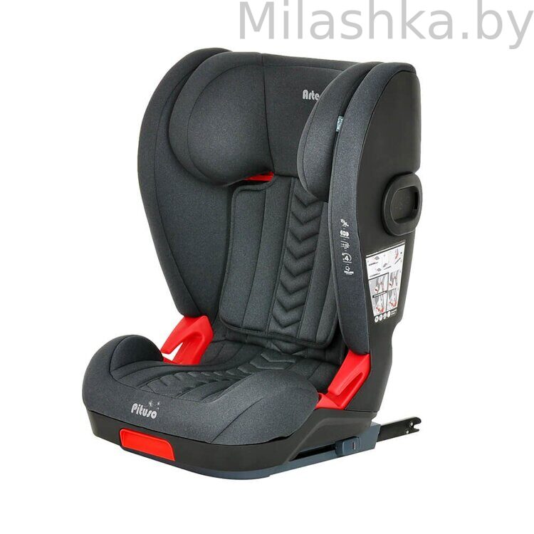 Pituso детское автокресло Arse Isofix (Изофикс) 15-36 кг Темно-серый B06-C