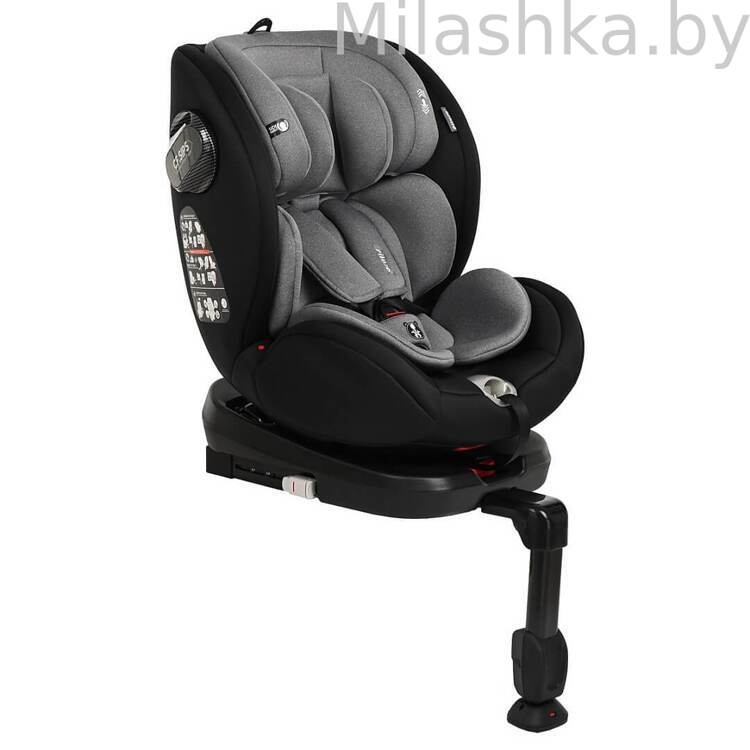 Автокресло Pituso Roys Pro IsoFix (0-36 кг) черный/серый