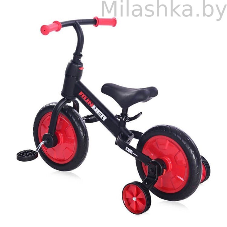 Детский велосипед-беговел Lorelli Runner 2в1 Black Red (красный)