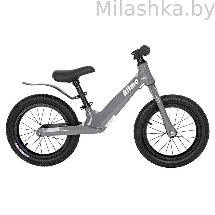 Беговел PITUSO Ritmo Magnesium, колеса AIR 14", заднее крыло, Grey/Серый LY-H-20