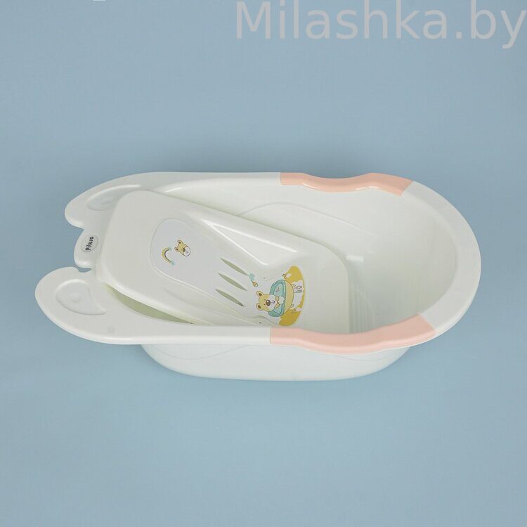 PITUSO Детская ванна с горкой для купания 85 см Розовая 8837