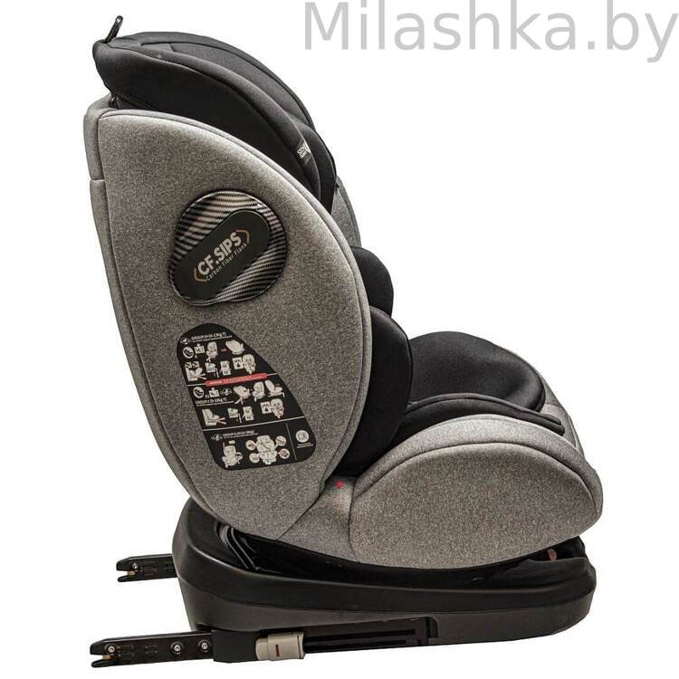 Автокресло Pituso Roys Pro IsoFix (0-36 кг) серый/черный вкладыш