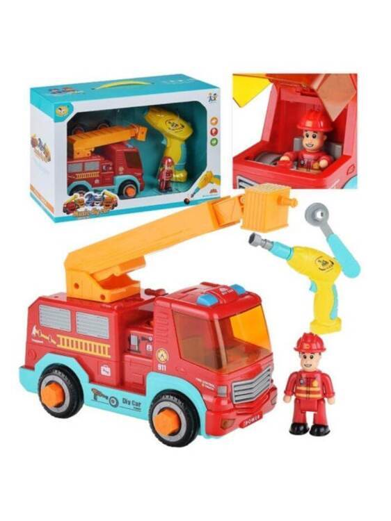 Игровой набор Pituso Пожарная машина с инструментами (звук, свет)