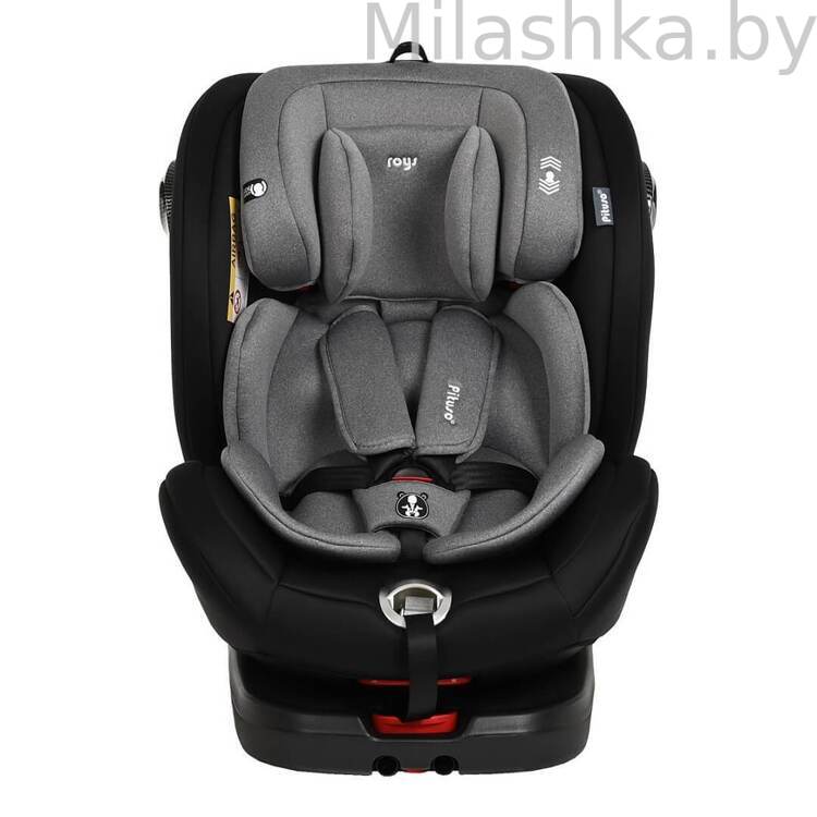 Автокресло Pituso Roys Pro IsoFix (0-36 кг) черный/серый