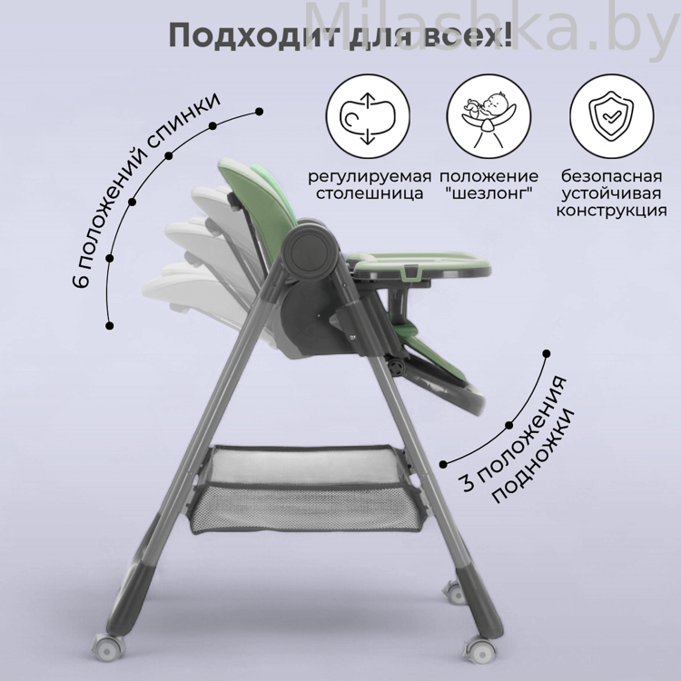Стульчик для кормления Bubago Albert Olive/Оливковый BG 138-3