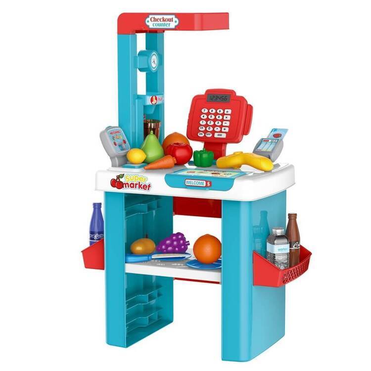 PITUSO Игровой набор Супермаркет с тележкой для покупок 56 элементов (звук, свет)