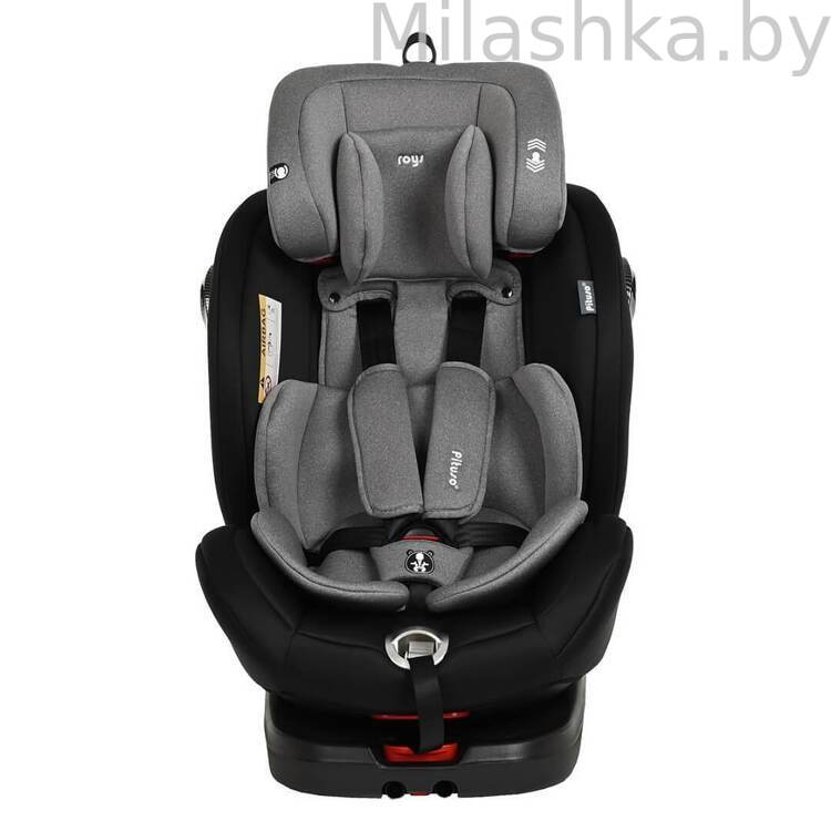 Автокресло Pituso Roys Pro IsoFix (0-36 кг) черный/серый