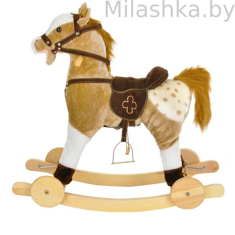 Лошадка-качалка Pituso Серый с белым GS2057W
