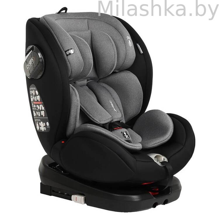 Автокресло Pituso Roys Pro IsoFix (0-36 кг) черный/серый