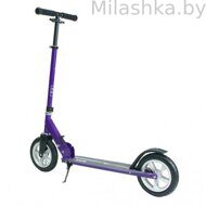 Двухколесный складной самокат на надувных колесах BIBITU CROSS фиолетовый