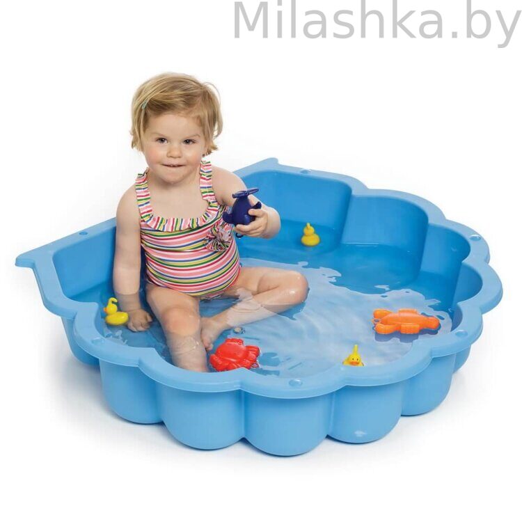 PARADISO TOYS Песочница РАКУШКА (87 x 78 x 20h) Голубой TO2220