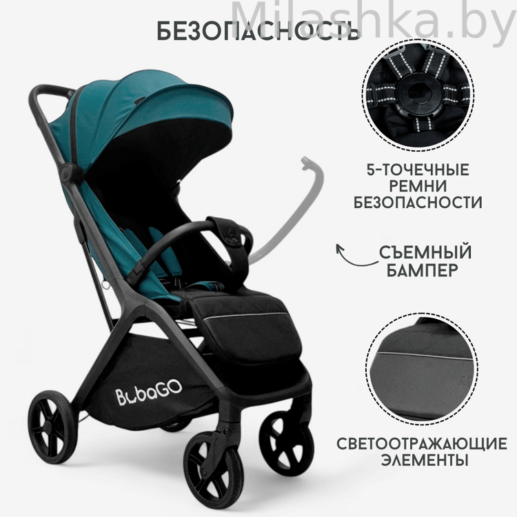 Коляска детская прогулочная BubaGO Luna BG 154-2 Синий