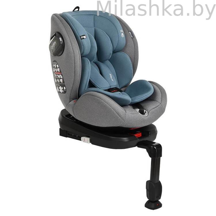 Автокресло Pituso Roys Pro Isofix (0-36 кг) серый/темно-синий