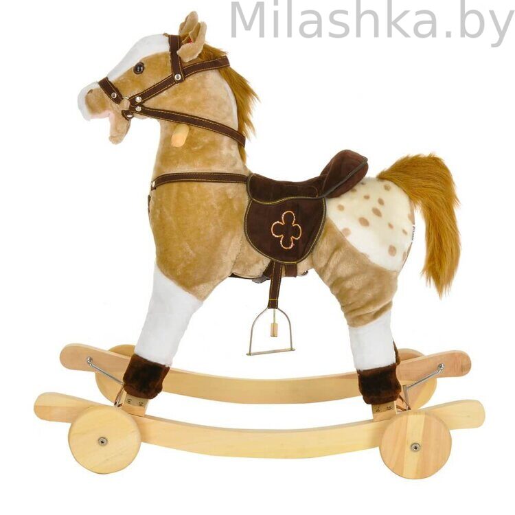 Лошадка-качалка Pituso Серый с белым GS2057W