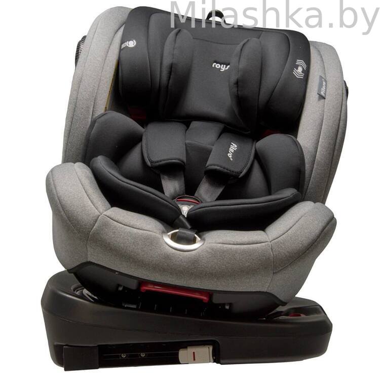 Автокресло Pituso Roys Pro IsoFix (0-36 кг) серый/черный вкладыш