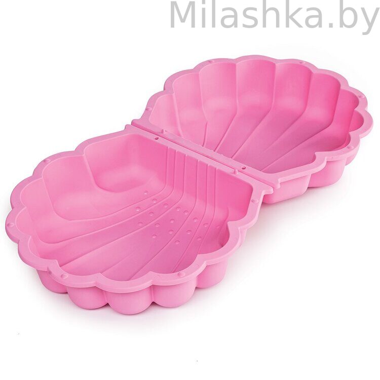 PARADISO TOYS Песочница с крышкой Ракушка (87x78x20) розовый T00760