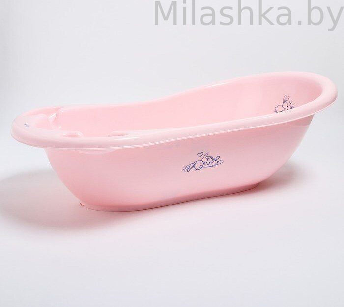 Детская ванночка Тега (Tega) 86 cм Bunnies (Кролики) Розовый
