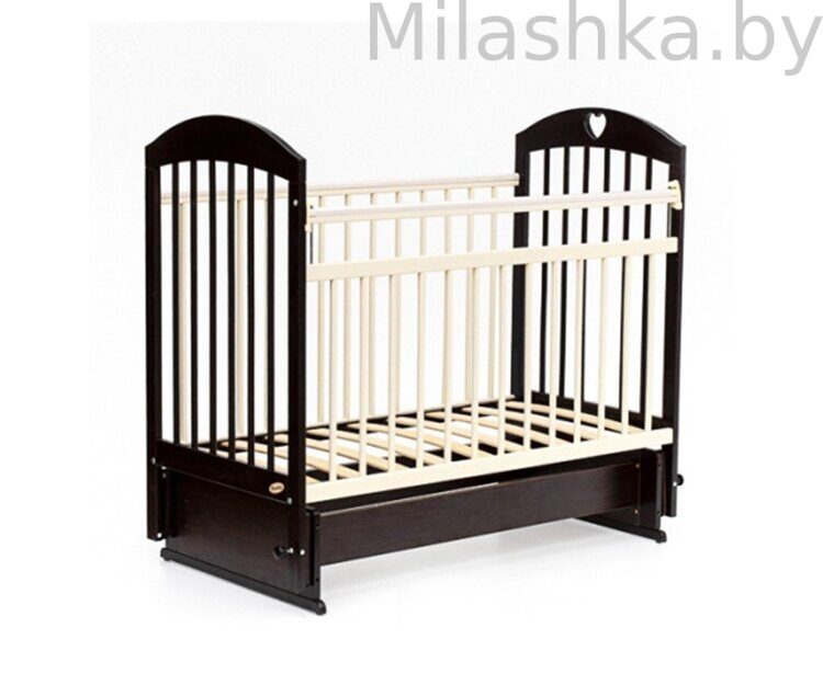 Кроватка детская мультимаятник без ящика Bambini Comfort арт. 20 (темный орех+слоновая кость) Бамбини Комфорт 20