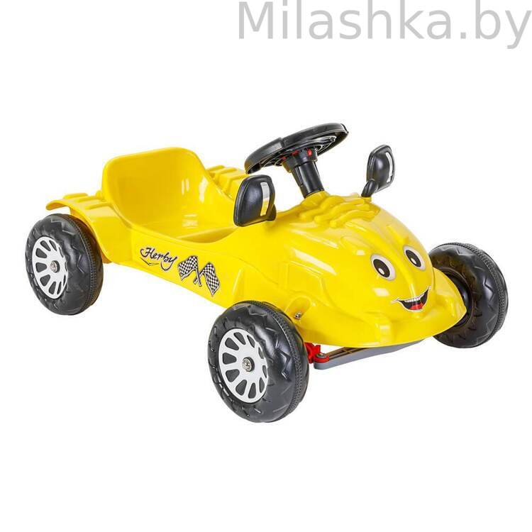 PILSAN Педальная машина Herby Car Yellow/Желтый 07302