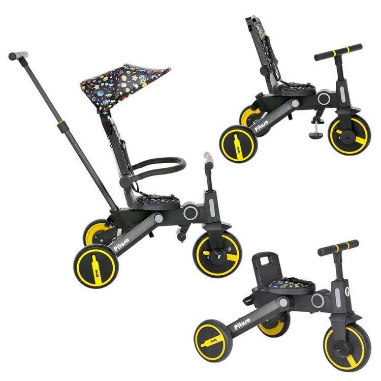 Велосипед трехколесный Pituso Leve HD-400 Yellow/Желтый