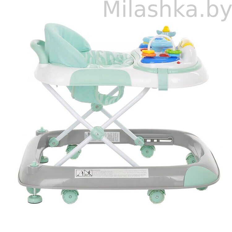 Ходунки Pituso Маленький водитель Grey/Mint (Серый/Ментол)