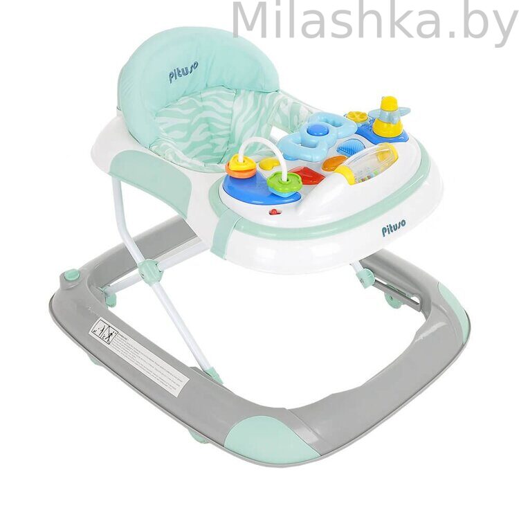 Ходунки Pituso Маленький водитель Grey/Mint (Серый/Ментол)