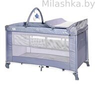 Манеж-кровать Lorelli Torino 2 Plus Silver Blue