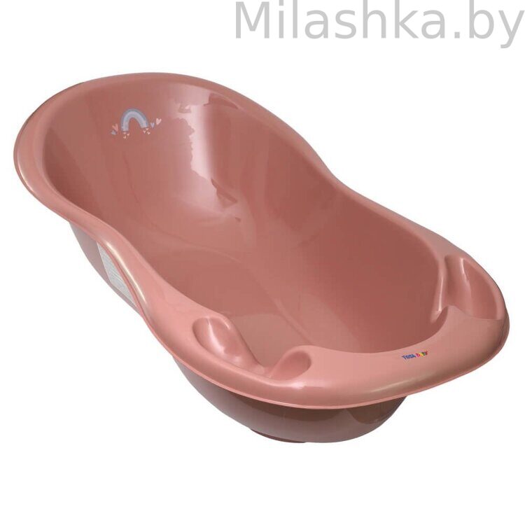 Ванночка Тега (Tega) 102см со сливом METEO Розовый ME-005