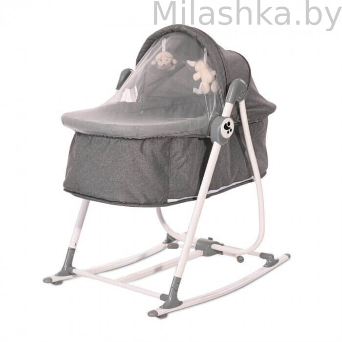 Манеж-колыбель Lorelli Alicante 2в1 Grey (серый)