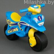 Мотоцикл каталка для детей Doloni Мотобайк Sport голубой 0139