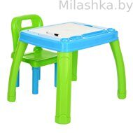 PILSAN Набор Столик со стульчиком Blue/Зелено-голубой 03402