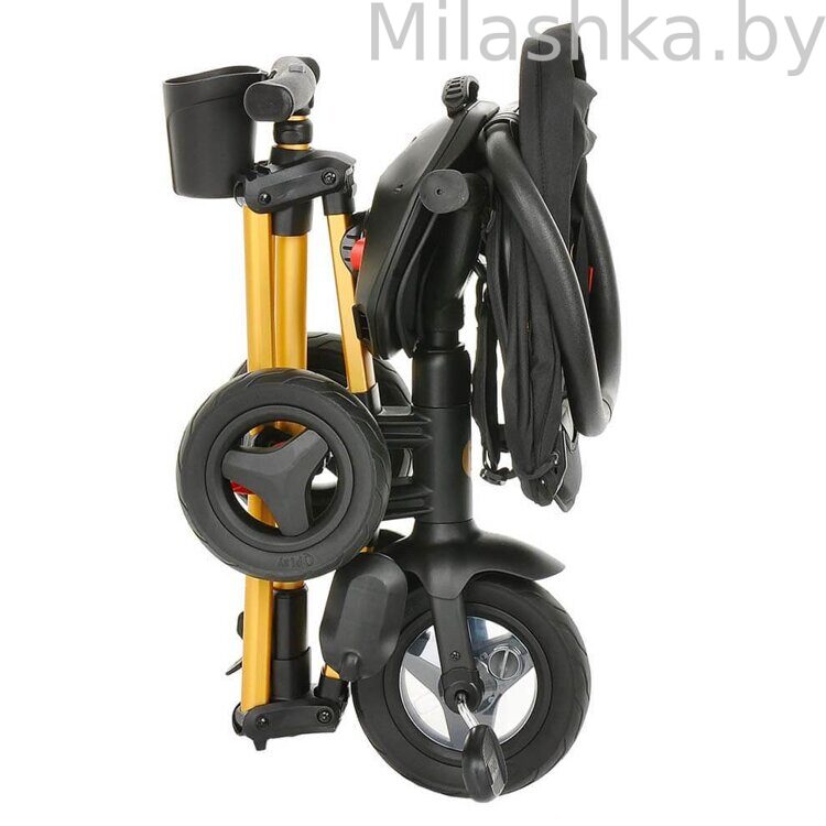 Велосипед трехколесный QPlay NOVA + Black-Gold/Черный-Золотой