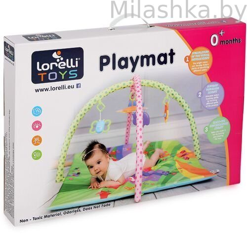 Развивающий коврик Lorelli СКАЗКИ зеленый 89*84 см