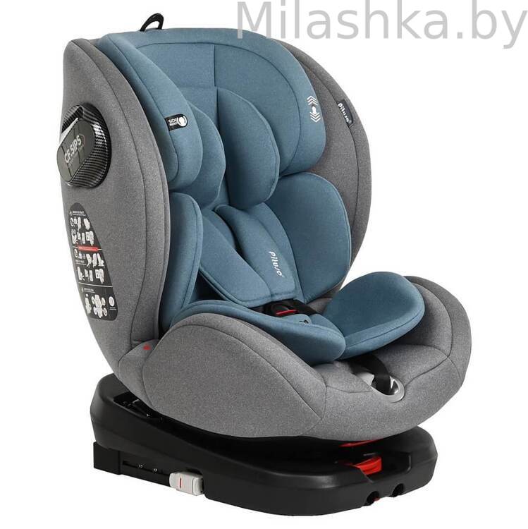 Автокресло Pituso Roys Pro Isofix (0-36 кг) серый/темно-синий