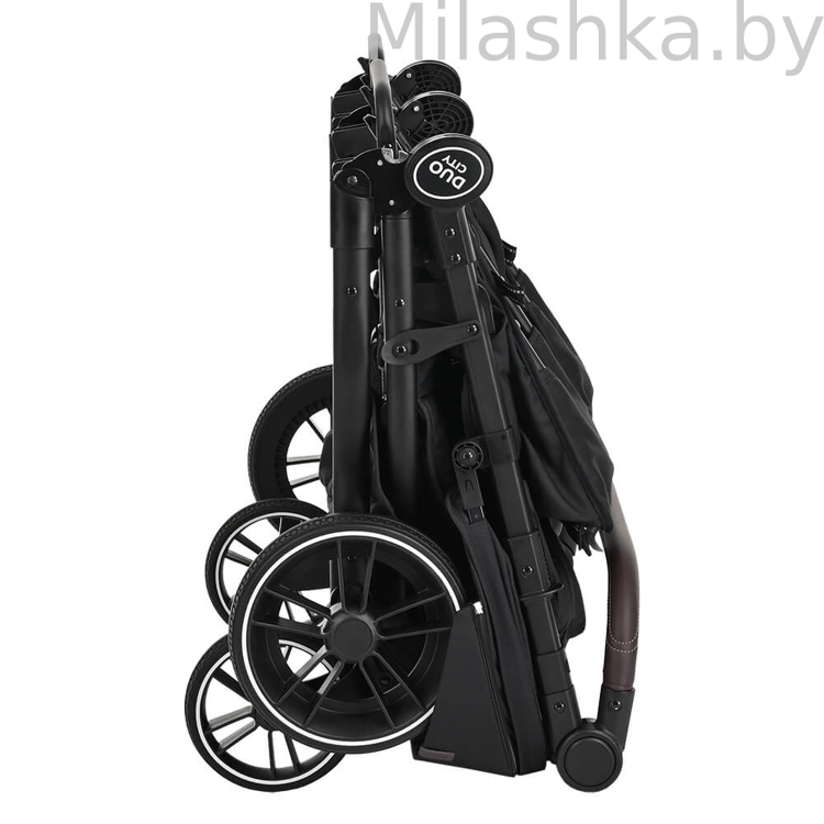 Прогулочная коляска для двойни PITUSO DUOCITY Black/Черный Т1 2023
