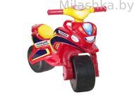 Мотоцикл каталка для детей Doloni Мотобайк Полиция  красный-жёлтый 0139