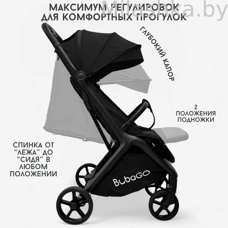 Коляска детская прогулочная BubaGO Luna BG 154-1 Черный