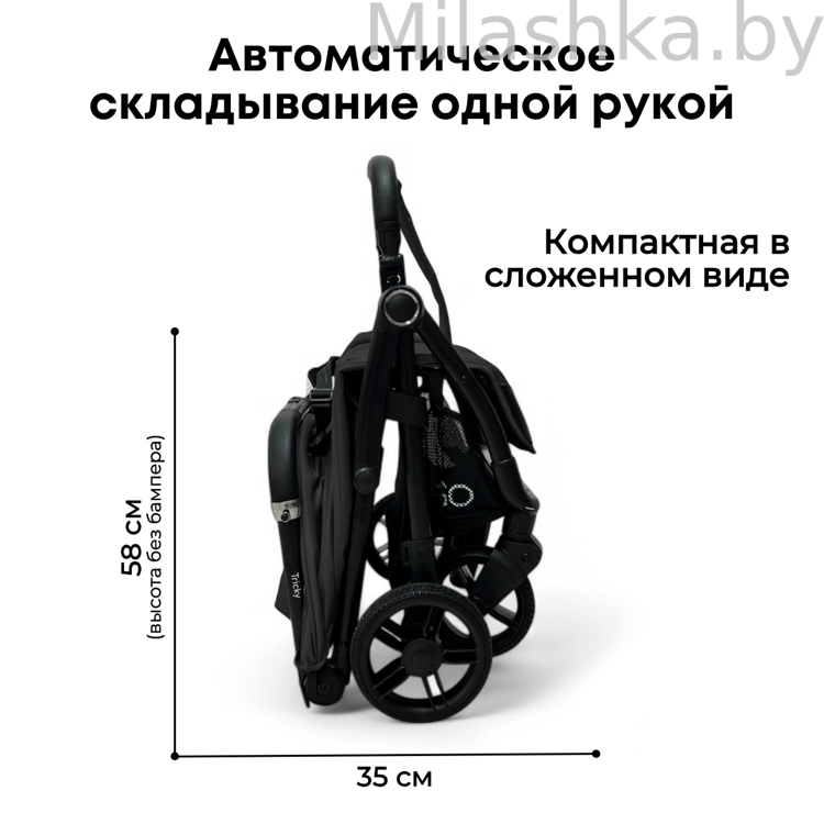 Детская прогулочная коляска BubaGo Tricky BG 159-1 черный