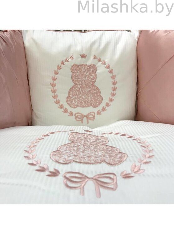 Комплект для овальной кровати LAPPETTI  6 предметов SWEET TEDDY Розовый