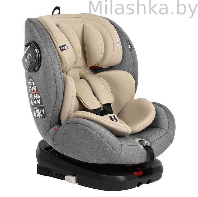 Автокресло Pituso Roys Pro Isofix (0-36 кг) серый/бежевый