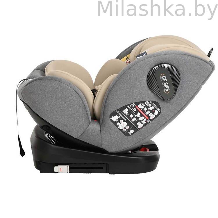 Автокресло Pituso Roys Pro Isofix (0-36 кг) серый/бежевый