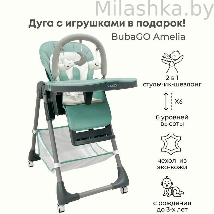 Стульчик для кормления Bubago Amelia Зеленый BG 103-3