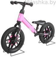 Беговел Qplay Spark Balance Bike светящиеся колеса, цвет розовый
