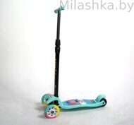 Детский самокат New Scooter Maxi Мультяшки. Усиленная платформа свинка Пеппа