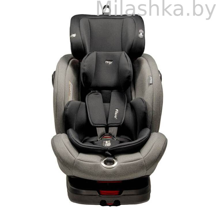 Автокресло Pituso Roys Pro IsoFix (0-36 кг) серый/черный вкладыш