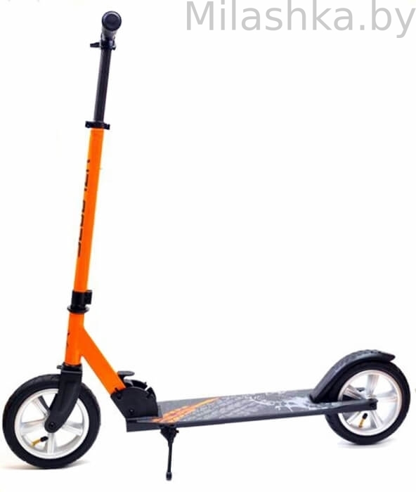 Двухколесный самокат на надувных колесах Scooter Urban TOUR оранжевый