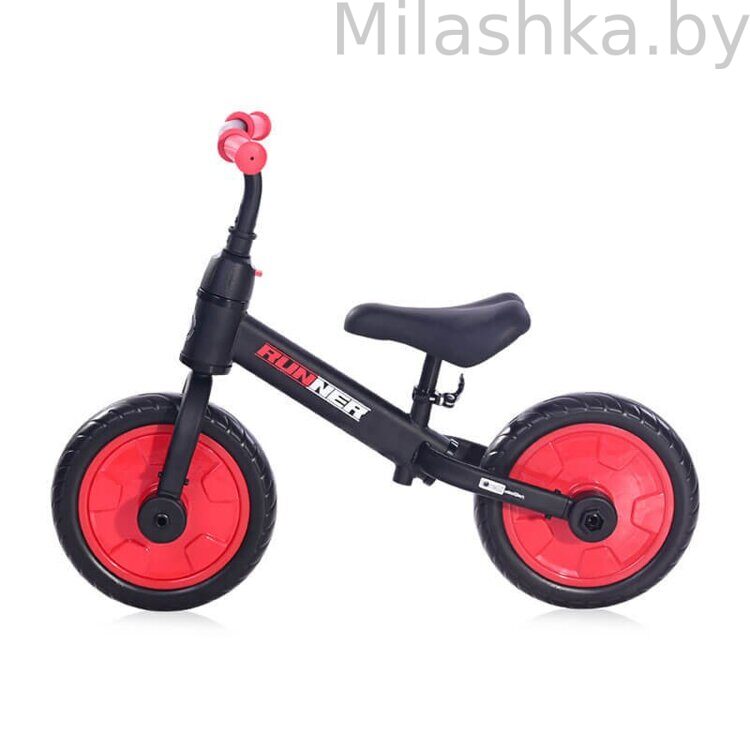 Детский велосипед-беговел Lorelli Runner 2в1 Black Red (красный)